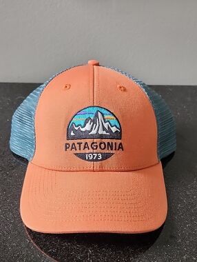 Patagonia Sunset Mountain Patch Mesh Trucker Hat